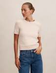 Lucy Knitted T-Shirt - L Neutral Pink