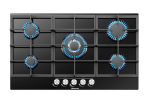 Hisense 90CM 5 Burner Gas Hob - Black Glass