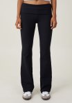 Cotton On Bella Bootleg Rib Pant - Black