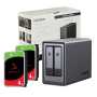 UGreen Nasync DXP2800 2 Bay Nas With Seagate Ironwolf Nas 8TB Sata Hard Drive Bundle 2X 4TB