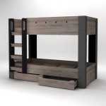 Industrial Bunk Bed With Storage Drawer