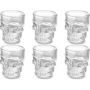 Skull Shape Whiskey Glass Pack Of 6