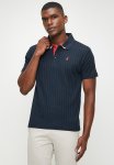 Polo Andre Textured Short Sleeve Golfer - Navy