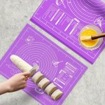 Versatile Non-stick Pastry Mat For Baking & Rolling Dough - Perfect For Pies Cookies & More - Ideal Kitchen Gadget For Holidays
