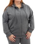 Ladies Plain Hoody - 6XL Chcoal