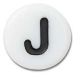 Tiny Friendship Letter J Jibbitz - Multi Osfa