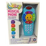 Source Direct - Musical Phone Educational Baby Toy Phone - Blue