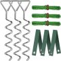 9PIECE Spiral Tree Stake Kit Tree Stakes And Supports Tree Straighteningset