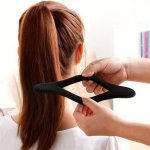 2PCS Magic Sponge Hair Bun Maker Foam Donut Curler Styling Tool Retro Design Easy And Sophisticated Hair Accessory For Women