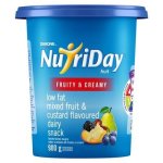 Danone Nutriday Full Cream Mixed Fruit & Custard Yoghurt 900G