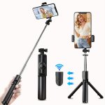 Phone Selfie Stick Convenient Tripod 360 Degree Integrated Expandable Extendable Anti-shake Phone Stand For Vlog selfie video li