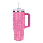 Toyfun Yif 40 Oz Bling Tumbler With Handlestraw And Lid Large Vacuum Insulated Leak Proof Double Walled Stainless Steel Glitter