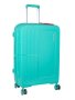 Cellini Cruze Medium 4 Wheel Xpander Trolley Case Aqua Green