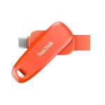 SanDisk Phone Drive USB Type-c usb Type-a Devices 100MB S 512GB - Nasturtium Orange Color SDDDC6-512G-G46NO