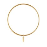 Bar Charm Bangle Brass