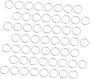 100PCS Binder Rings Metal Loose Leaf Book Rings For Notebooks For Students