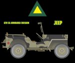 6TH Div Jeep Mouse Pad
