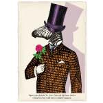 Mr Xavier Zebra Art Print