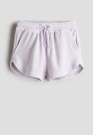 Velour Pull-on Shorts - Purple