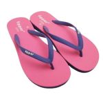 Fipper Slim Ladies Flip Flops Slippers Pink With Purple Straps UK 8