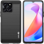 Silicone Case Cover Compatible With Honor X6A Brushed Texture Black
