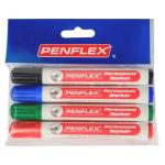 No Brand Perm Marker Assorted 4PK