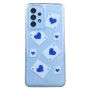 Blue Ace Of Hearts Card Print Phone Case For Samsung A33 - Transparent