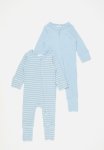 Cotton On The Long Sleeve Rib Romper - Dusty Blue vanilla Riley Stripe