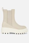 Calvin Klein Chunky Boot Chelsea Leather Mg Sat - Cement