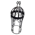 Metal Flourishes And Scrollwork Dome Black 32CM
