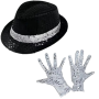 King Of Pop Inspired Fedora Hat And Gloves