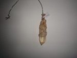 Citrine Wire Wrapped Pendulum F597