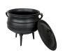 Royal Home Heavy Duty 3 Legged Cast Iron Potjie Pot With Handle - NO.3