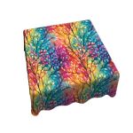 Rainbow Foilage Square Tablecloth