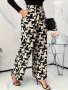 Geo Print Slant Pocket Pants Elegant Elastic Waist Straight Leg Pants For Fall & Winter Women's Clothing