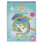 Pencil Art Metallic Blend & Shade Mystical Dragon Set