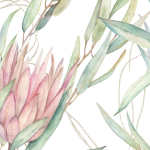 Protea Pvc Table Runner