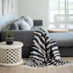 My Africa Zebra Throw – Black dark Beige