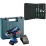 Bosch - GSB180-LI Cordless Drill With 14PC - Easy Starter Hand Tool Set