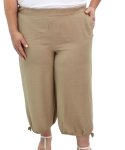 Ladies Plain Rayon Capri - 60 Dk Stone