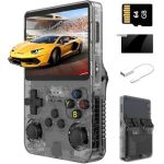 R36S Retro Handheld Game Console Linux System 3.5-INCH Ips Screen Portable Game Console With Built-in 64GB Card 15000+ Game Supp