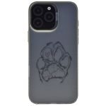 Reflective Paw Print Phone Case With Heart Accent - Compatible With Iphone