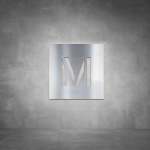 Toilet Male Sign D01 - Brushed Stainless Steel
