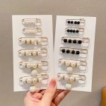 12PCS Alloy Pant Waist Pin Clips Adjustable Clothes Tightener 3 Sizes Fashion Accessory For Secure & Discreet Fit With Pearls An