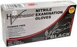 Gloves Exam Nitrile P f Blk Lrg 100