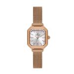 Premium Women's Square Quartz Watch With White Dial