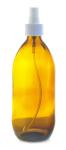 500ML Amber Glass Generic Bottle With Atomiser Spray - White 28 410