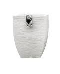 Modern Square Japi Planter Click For Details - Small JVQM30 30.5CM Width X 44CM Height Off White