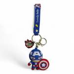 Captain America Keyring Blue