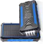 Tecafrica 36 000MAH Solar Power Bank Wireless Fast Charging Portable Outdoor Charger